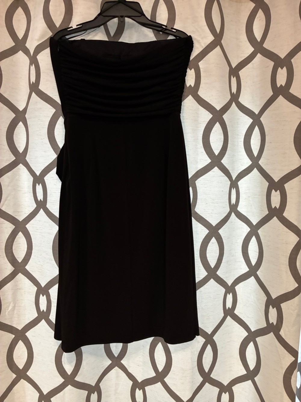 Rickis Small Woman’s Black Strapless Ruched Cocktail Dress prom grad - Picture 7 of 9